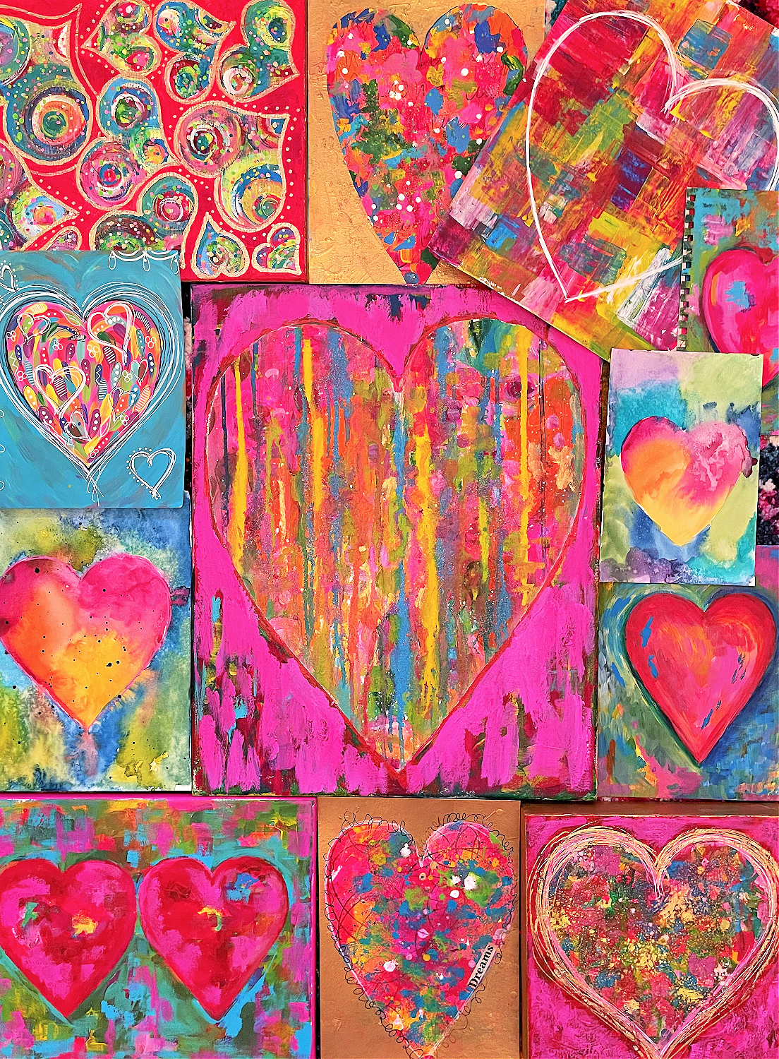 Permission to Play: Abstract Hearts - Image 2