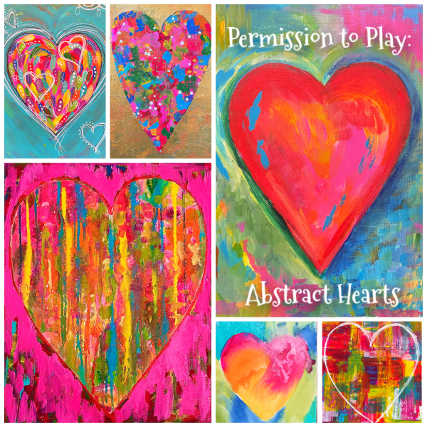Permission to Play: Abstract Hearts
